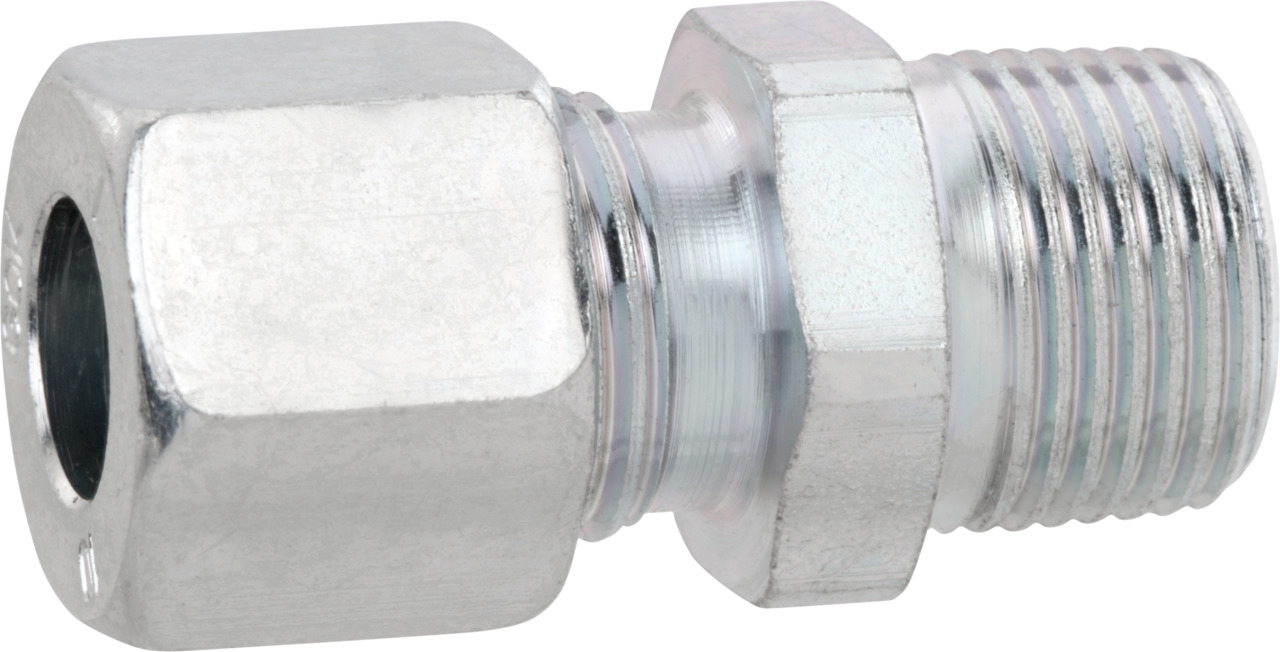 Compression fitting GELRK 8 x R1/2 zinc coated