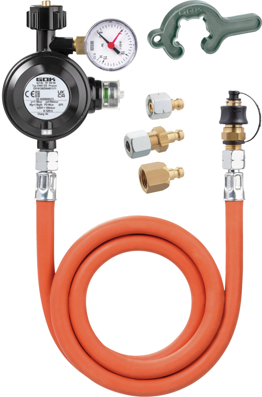 Regulator-hose assembly set