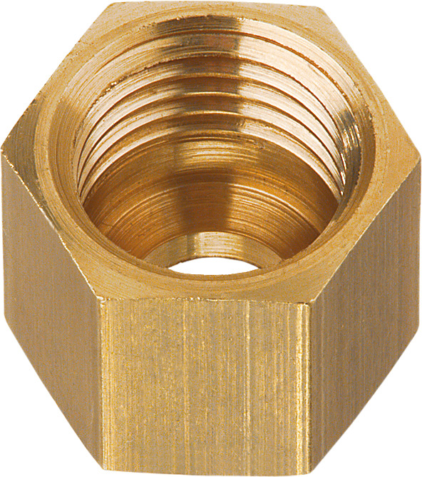 Coupling nut ML 8 brass 