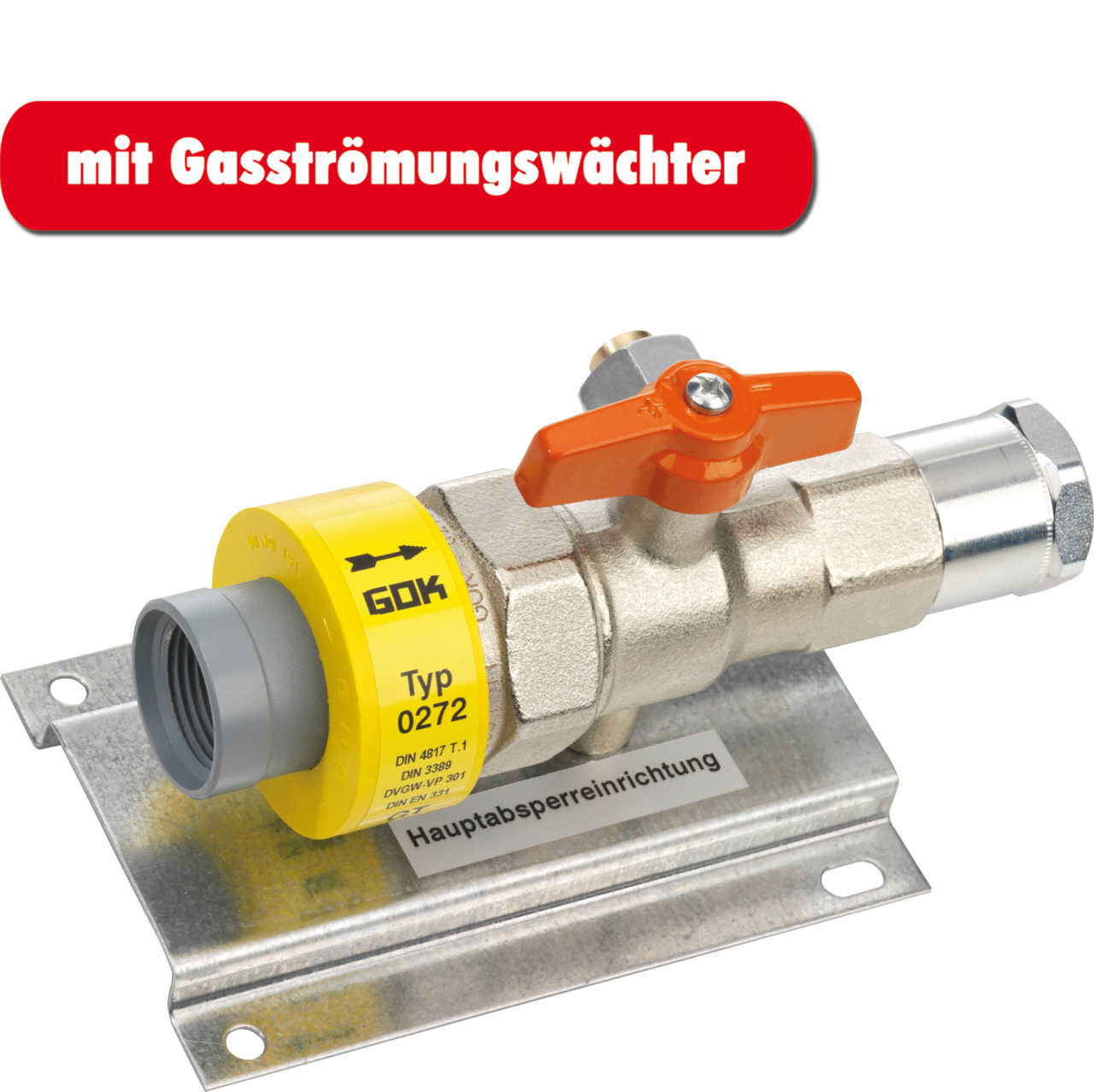 Hauptabsperreinr. 0271 GS15-1,6K IG G1/2 x Rp1/2 2kg/h